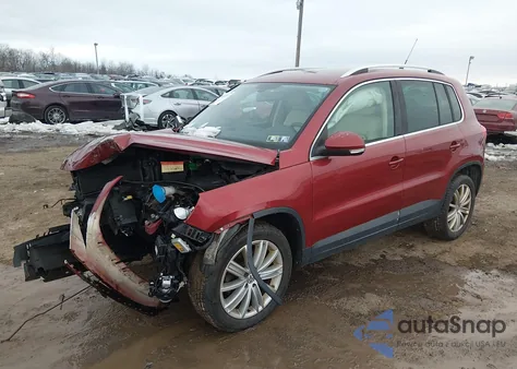 2009 Volkswagen Tiguan Se/Sel from USA, damaged, VIN WVGBV75NX9W521904